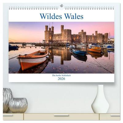 Wildes Wales (hochwertiger Premium Wandkalender 2026 DIN A2 quer), Kunstdruck in Hochglanz