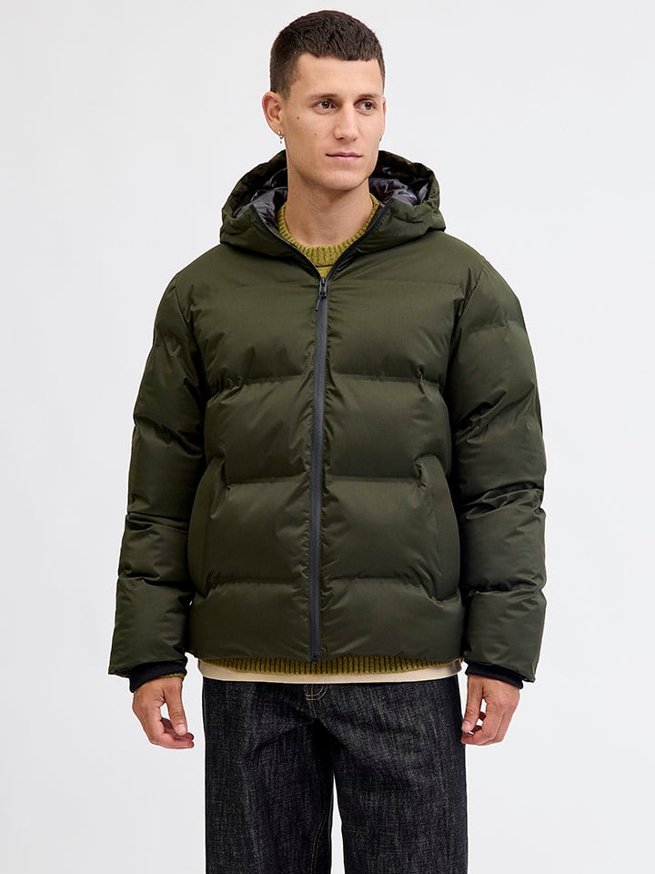 Jack & Jones Steppjacke "Kaito" in Khaki - L