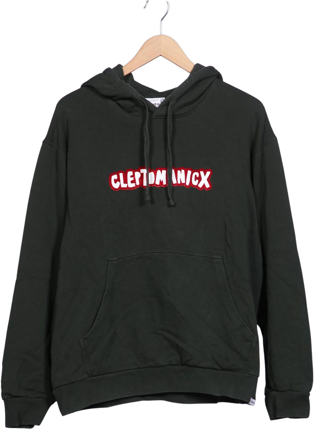Cleptomanicx Herren Kapuzenpullover, Grün, Gr. M, Baumwolle - Second Hand
