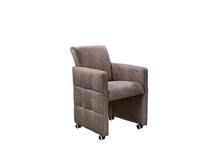 Livetastic Armlehnstuhl Barista, Braun, Holz, Buche, teilmassiv, 64x90x72 cm, Stoffauswahl, gepolsterte Armlehnen, Esszimmer, Stühle, Esszimmerstühle, Armlehnenstühle