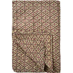 IB Laursen Quilt mit Himbeerfarbigem Karomuster, 180 x 130 cm