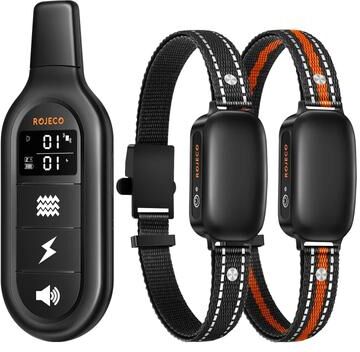 Uplift Essentials Electric Dog Training Collar With Remote And Waterproof Design 2 Collars