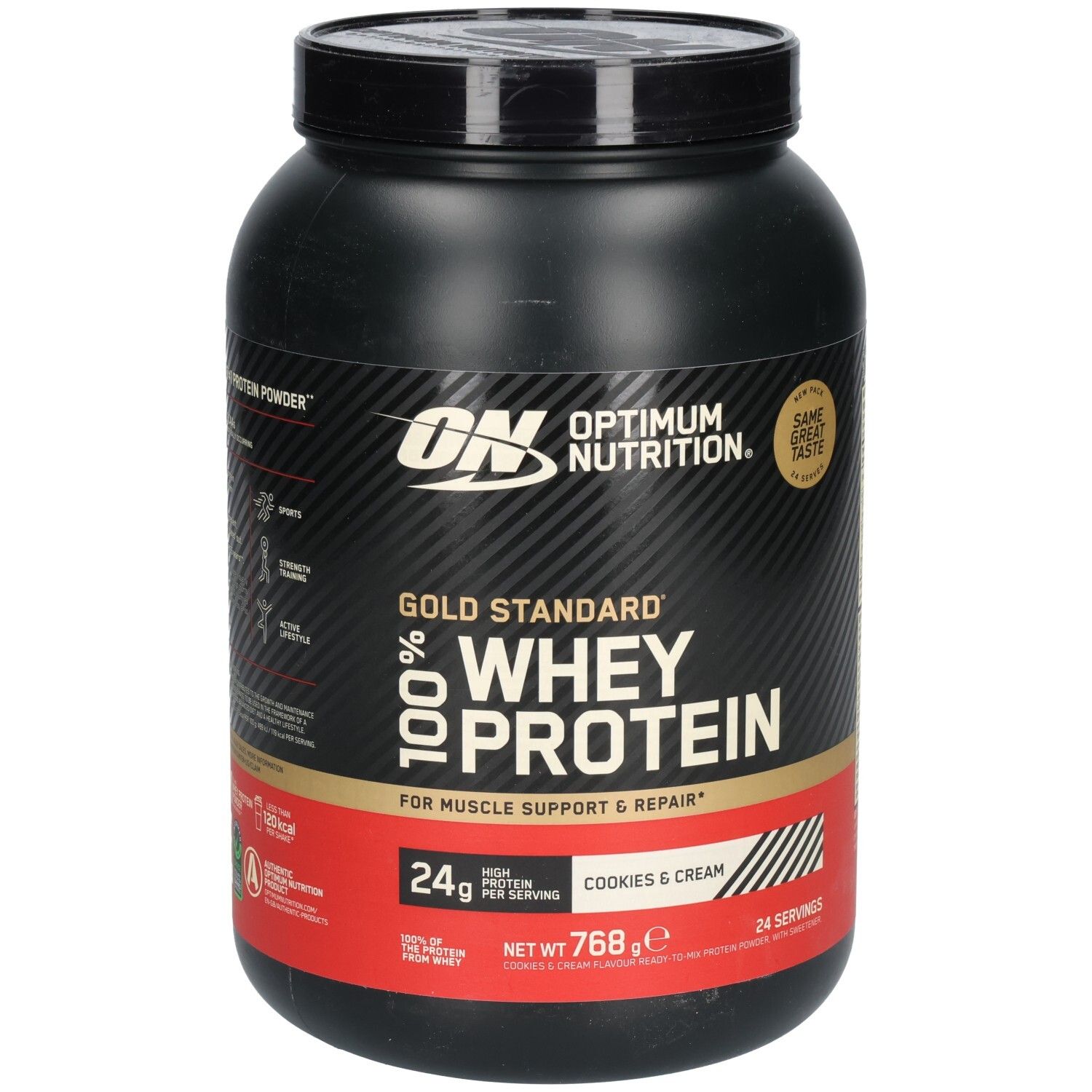 Optimum Nutrition 100% Whey Gold Standard Cookies & Cream 768 g Puder