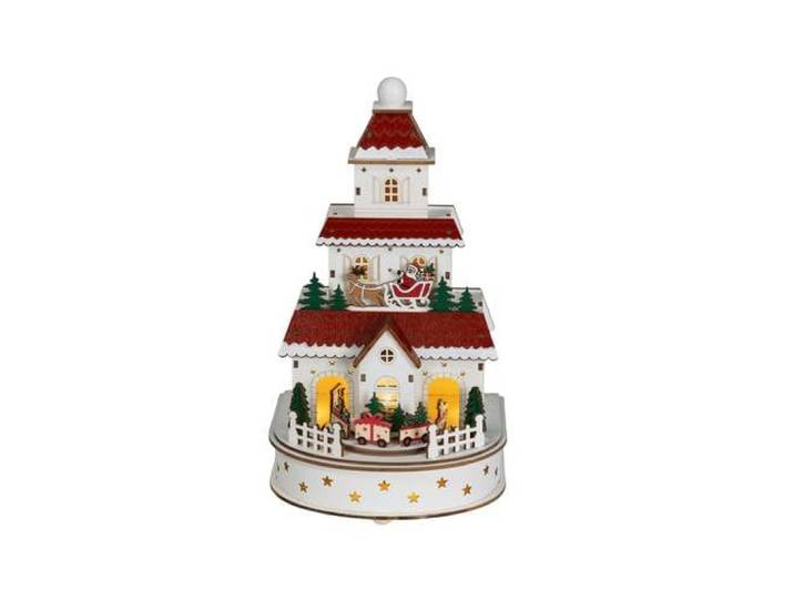 Lumineo kerstdorp tafereel verlicht