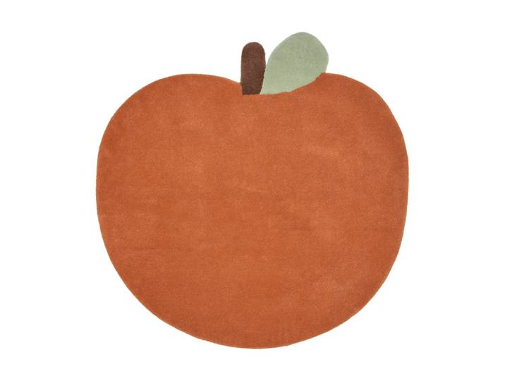 Ferm Living Apple getufteter Teppich Brown Clay, 110x110 cm