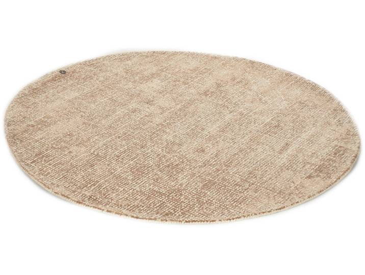 Teppich TOM TAILOR HOME Groove Gr. 9, braun, H:15mm Ø:140cm, Viskose, Wolle, Teppiche, Teppich, modernes Design, edles Farbspiel, auch in rund, Wohnzimmer