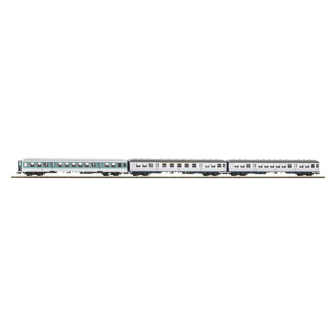 Piko N-3er Set Personenwagen Silberling 1x Mint + 2x Silber DB AG Ep V (40656)
