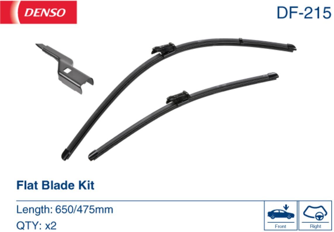 Wischblatt DENSO DF-215, 650/475mm, Vorne