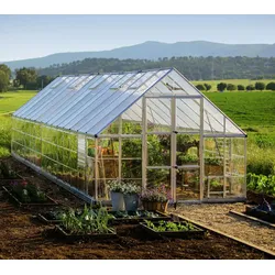 Palram - Canopia Aluminium Gewächshaus Balance 1028 | Silber | 844x304x257 cm - Silber