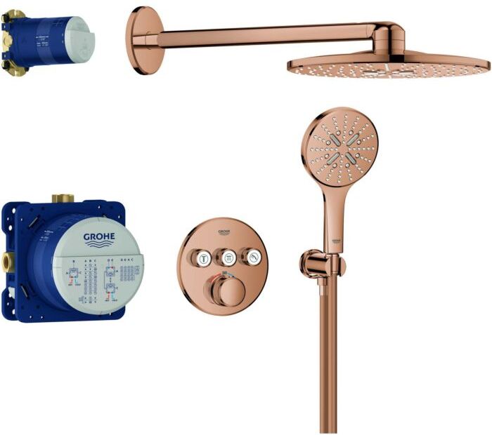 Grohe Grohtherm Smartcontrol Duschsystem 34863DA0 Unterputz, warm sunset