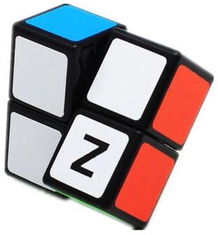 Uplift Essentials Z Cube 1x2x2 Speed Magic Cube Compact Pocket Puzzle & Educational Toy black