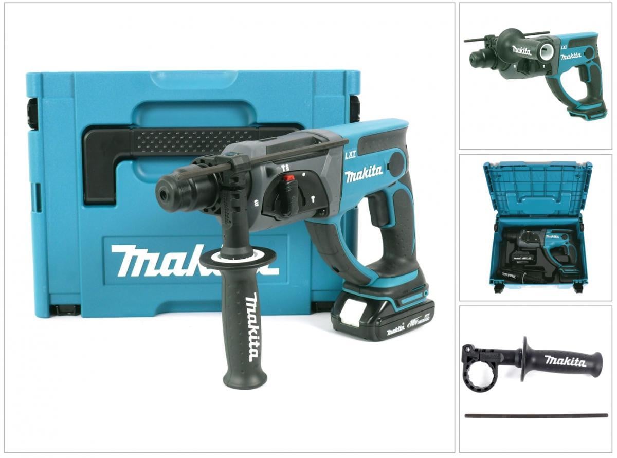 Makita DHR 202 Y1J snoerloze combihamer 18V 2.0J SDS in MAKPAC met 1x 1,5 Ah accu