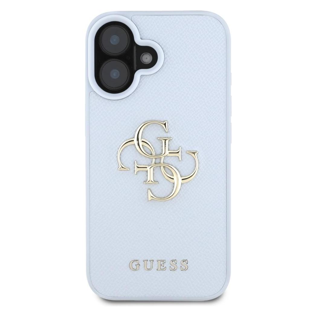 Guess Hardcase PU Grained Big 4G and Classic Logo Case for iPhone 16 6,1" Blue (Apple iPhone 16) (GUE004397-0)