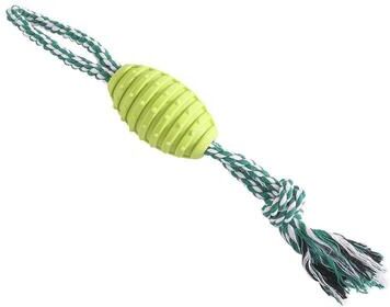 United Dog Rope Ball Chew Toy Bite Resistant Dog Teething Toy For Teeth Cleaning And Interactive Play green