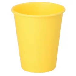 Papstar 1000 Trinkbecher, Pappe `To Go` 0,2 l Ø 8 cm · 9,2 cm gelb