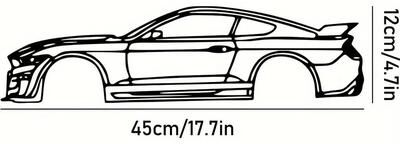 Useful Little Things Metal Racing Car Wall Art Durable Sports Automobile Decor Sculpture For Kids Room Home Display k