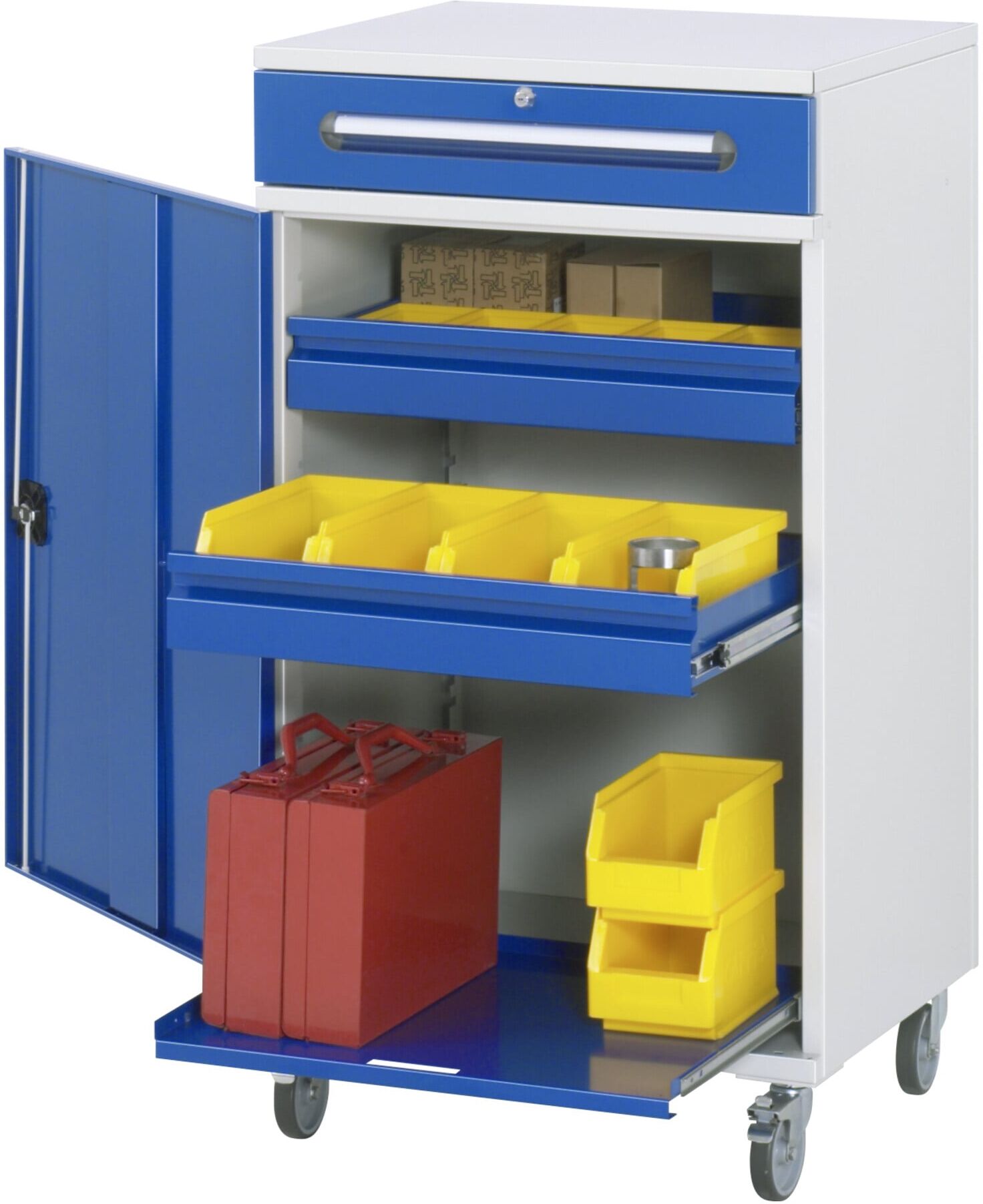 Rau Beistellschrank Stehpult 32, B650xT520xH1185mm, mobil (07-650-M32F.11)