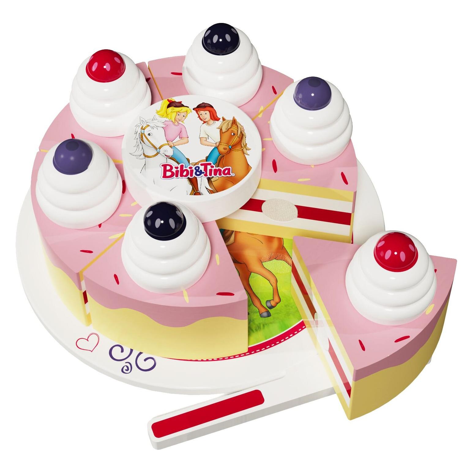Magni Bibi & Tina Holztorte zum Schneiden 17X17X6cm (0962.0)