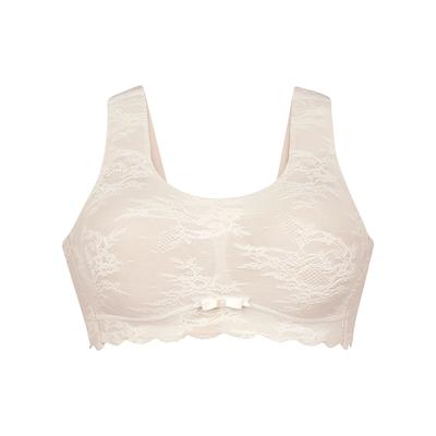 Bralette ANITA "Bralette Essentials Lace", Damen, Gr. XXL, N-Gr, beige (crystal), Obermaterial: 61% Polyamid PA. 39% Elasthan EL., BHs Bralette