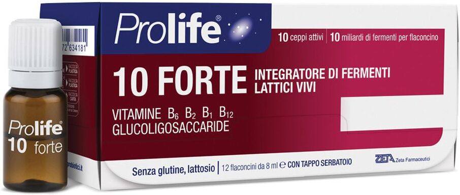 ZETA FARMACEUTICI SpA Prolife 10 Forte, 12 Flaconcini