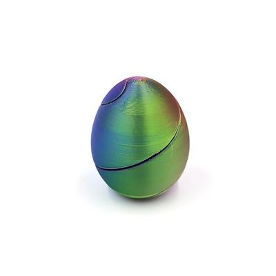 3D-gedrucktes Spiral-Osterei zur Stressbewältigung, einzigartiges sensorisches Fidget-Spielzeug, durch das man hindurchgehen kann, für Erwachsene, um Stress abzubauen, ideal als Osterkorbfüller,