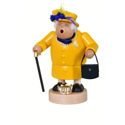 KWO Erzgebirge Räuchermännchen Queen Höhe 20 cm