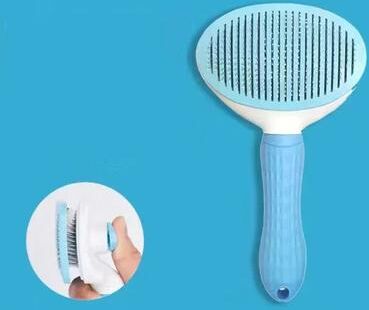 Inspire Essentials FreshGroom Pet Hair Removal Comb blue