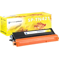 Schneiderprintware Toner | 30% mehr Leistung | als Ersatz für Brother TN-421Y