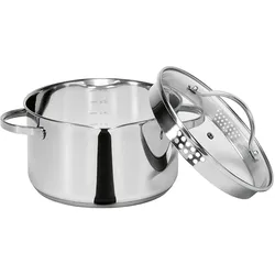 Krüger Kochtopf, Pfanne + Kochtopf, Silber