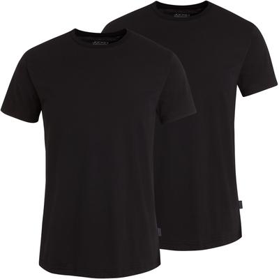 T-Shirt JOCKEY "American T-Shirt", Herren, Gr. XL, schwarz, Single Jersey, Obermaterial: 100% Baumwolle, unifarben, bequem normal, Rundhals, Shirts T-Shirt, Single-Jersey, Cotton, weich