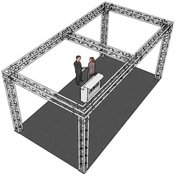ALUTRUSS Traversenset QUADLOCK 6082 Rechteck 7,71x4x3,5m (BxTxH)