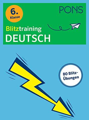 PONS Blitztraining Deutsch 6. Klasse: Blitzschnell kapiert - Der Übungsblock für zwischendurch - Preis vom 19.10.2026 19:33:35 h