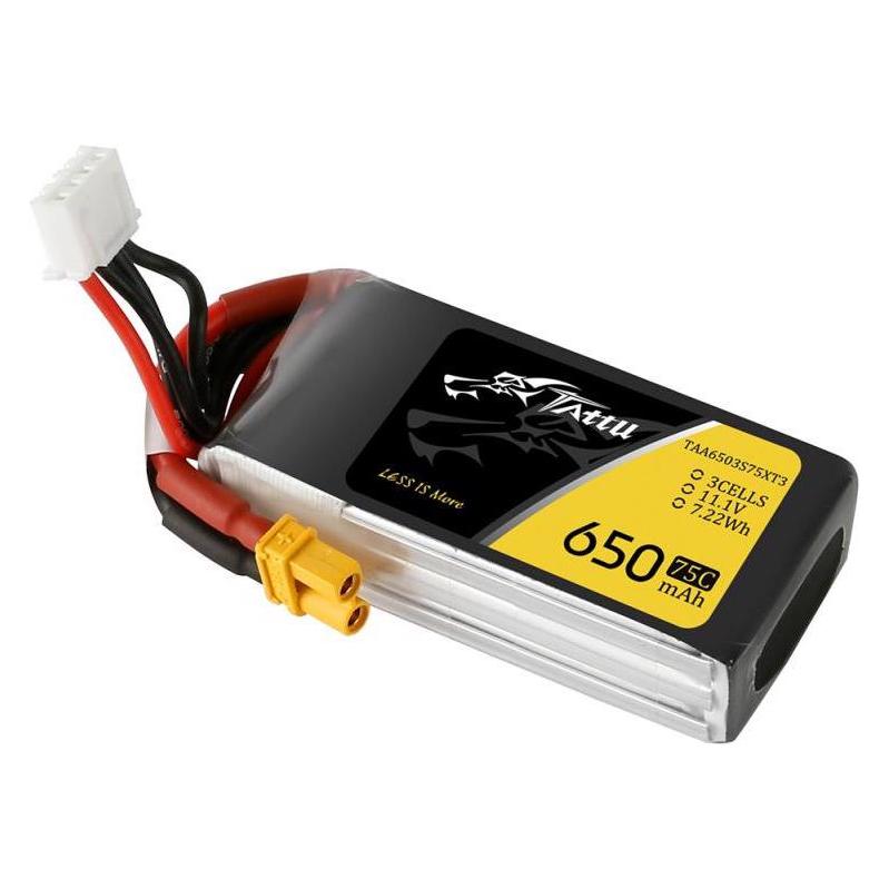 Tattu RC-Akku LiPo 650 mAh 11.1 V 75C (650 mAh, 11.10 V) (TAA6503S75XT3)