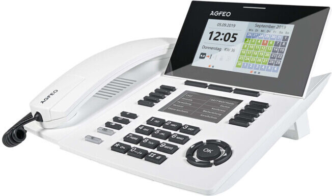 AGFEO Téléphone système ST 56 SENSORfon blanc pur rws (6101636)