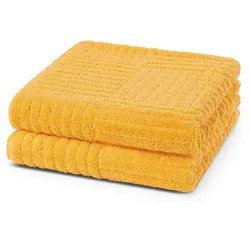 Ross Uni-Walk Handtücher Carre 4400 Handtuch 50x100 cm | sonne - gelb