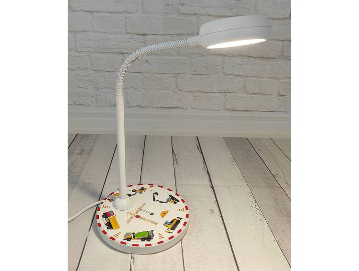 Schreibtischleuchte Baustelle Multicolor Holzwerkstoff, lackiert Polycarbonat 20 x 43 x 20cm