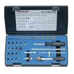 Gedore, Steckschlüssel + Stecknuss, 20 IMU-3 Steckschlüssel-Satz 1/4" 32-teilig 6-kant IN-IS-PH-PZ