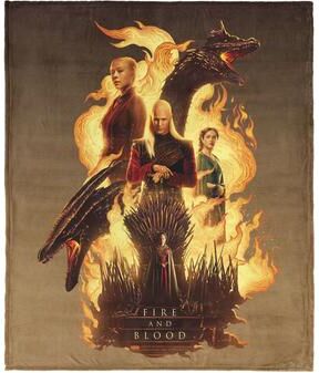 Northwest Warner Brothers House of the Dragon Silk Touch Throw Blanket