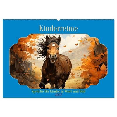 Kinderreime (Wandkalender 2027 DIN A2 quer), CALVENDO Monatskalender