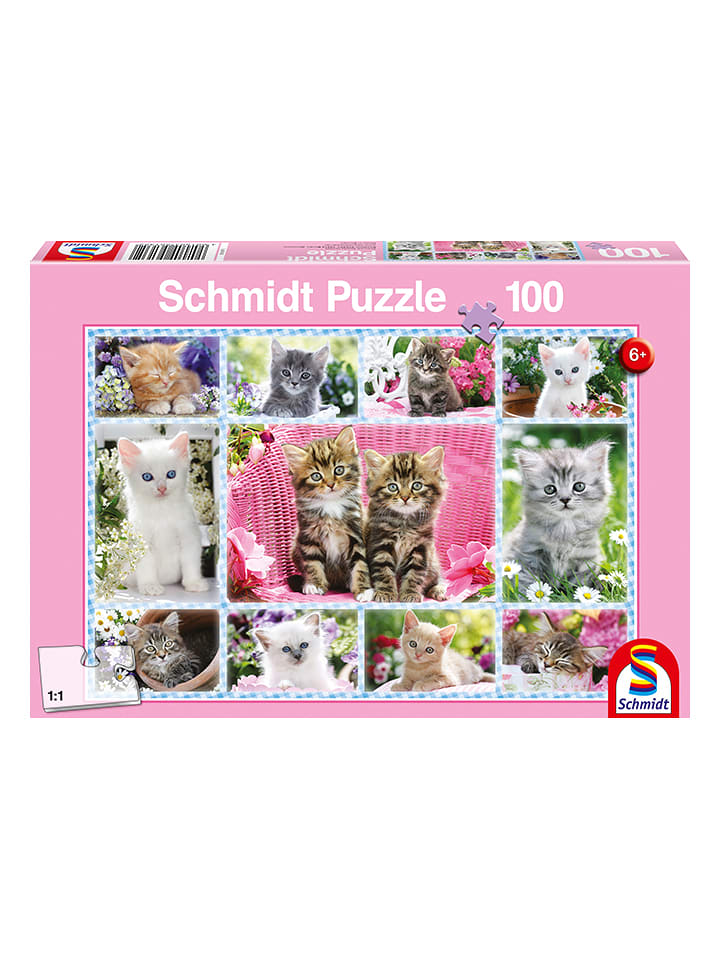 Schmidt Spiele 100tlg. Puzzle "Katzenbabys" - ab 6 Jahren - onesize