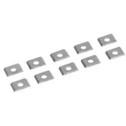 Felder Wendeplatte mit 2 Schneidfasen | Breite 12 mm | 12 mm | 10 Stück