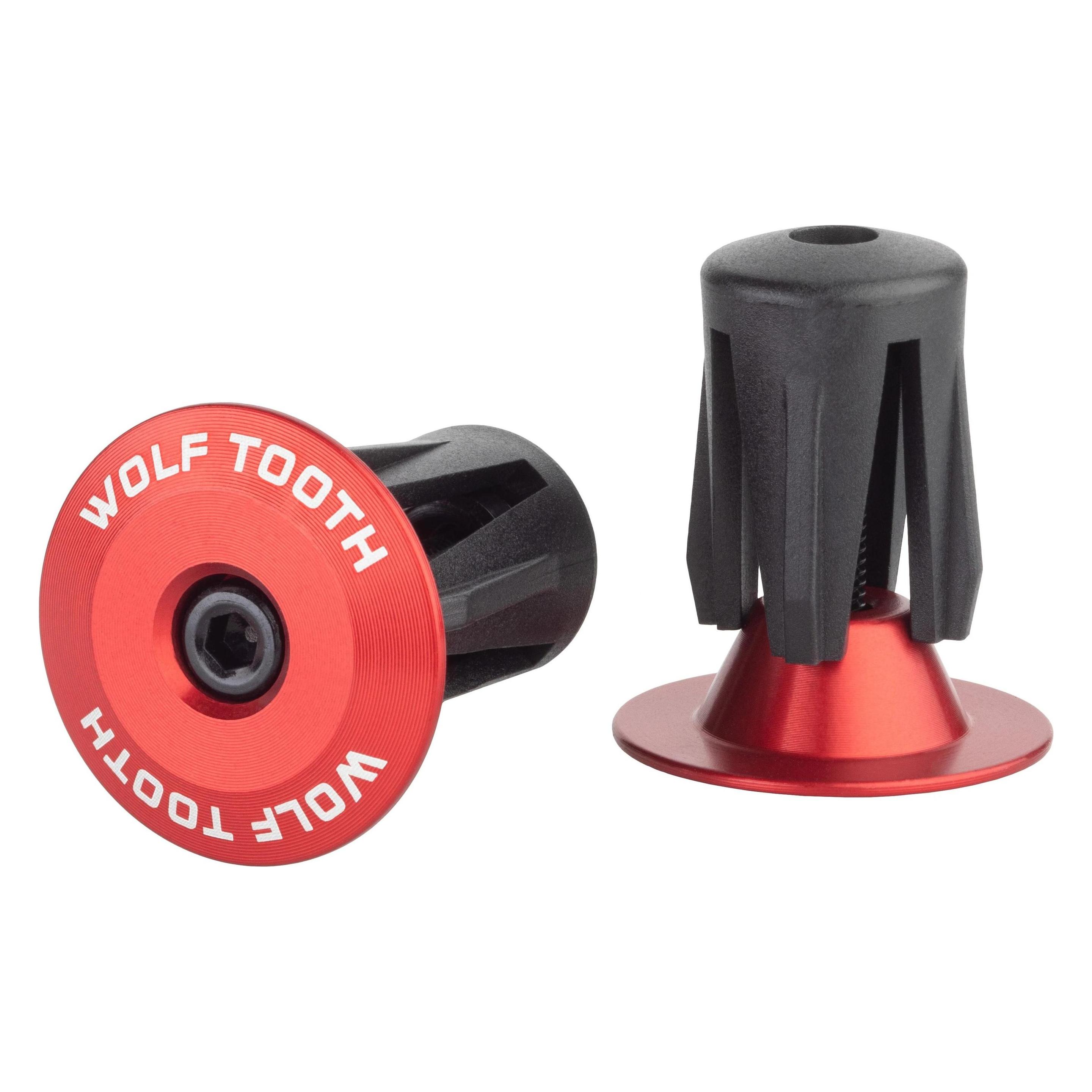 Wolf Tooth Aluminium Lenkerendkappen, verschraubbar, 16-21.5mm, red (BARPLUG-AL-RED)