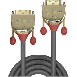 Lindy Dvi — Dvi (7.50 m), Videokabel, Gold