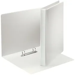Esselte Ringbuch Präsentation, mit Taschen, A4, PP, 2 Ringe, 40 mm, weiß