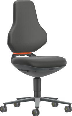 TEXON 2 ESD-Drehstuhl für sensible Elektronikbereiche, Stoff schwarz, mit Rollen