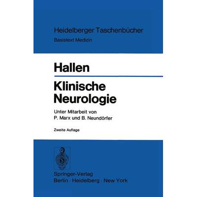 Klinische Neurologie, Taschenbuch von O. Hallen, Springer Berlin, 978-3-540-07345-1
