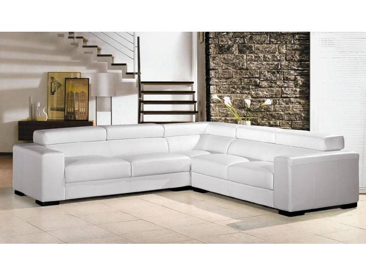 JVmoebel Ecksofa Elegantes Ecksofa aus italienischem Leder in neutralem Beige, Made in Europa
