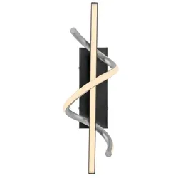 JUST LIGHT. LED-Deckenleuchte Emanda Metall Schwarz