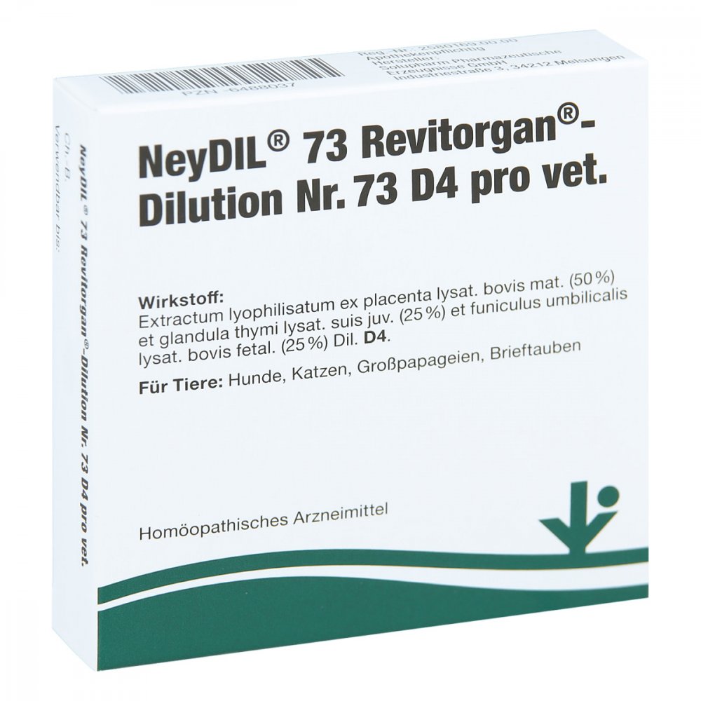 vitOrgan Arzneimittel GmbH Neydil Nummer 7 3 Revitorgan Dilution d 4 pro veterinär Ampullen 06488037