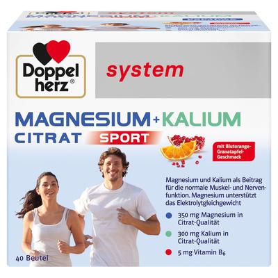 Doppelherz Magnesium+Kalium Citrat system Granulat 40 St